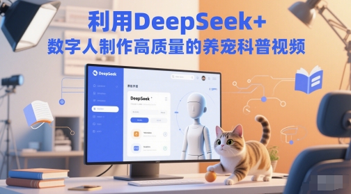 利用DeepSeek+数字人制作高质量的养宠科普视频-小何资源库