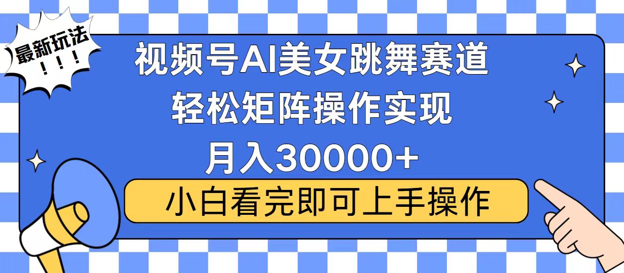 （13813期）视频号蓝海赛道玩法，当天起号，拉爆流量收益，小白也能轻松月入30000+-小何资源库