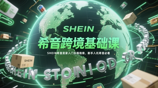 希音跨境基础课，SHEIN希音卖家入门实操指南，新手入坑希音必看-小何资源库