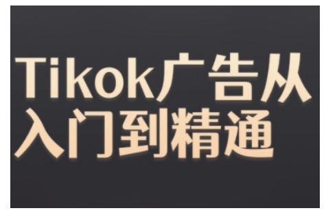Tiktok Ads实操教程，Tiktok广告从入门到精通-小何资源库