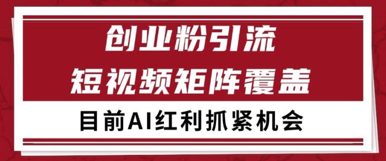 小红书某音创业赛道引流获客 自热矩阵日引200+【揭秘】-小何资源库