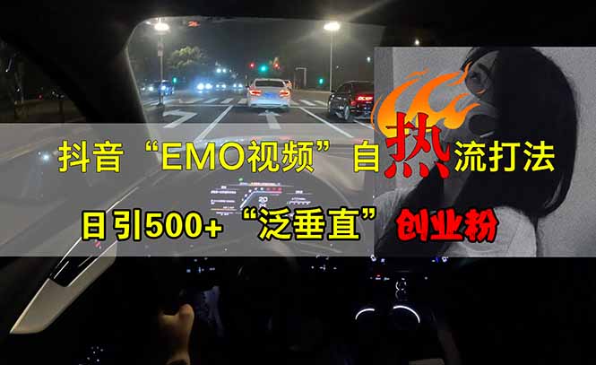 （14135期）抖音EMO自热流创业粉打法，三天起千粉号，单视频十万播放量，多账号矩…-小何资源库