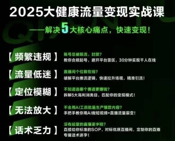 大健康流量全域新增长8.0，三月底线下课视频，大健康万亿蓝海，从类目突围到模式迭代-小何资源库