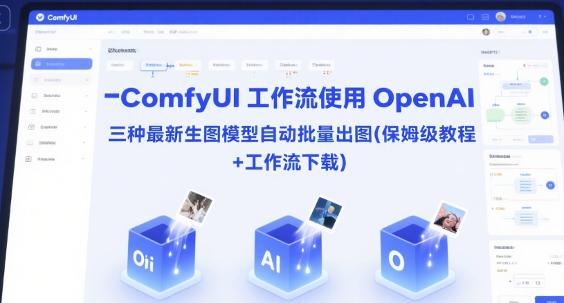 ComfyUI 工作流使用 OpenAI 三种最新生图模型自动批量出图(保姆级教程+工作流下载)-小何资源库