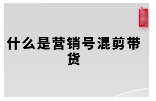 营销号混剪带货，从内容创作到流量变现的全流程，教你用营销号形式做混剪带货-小何资源库