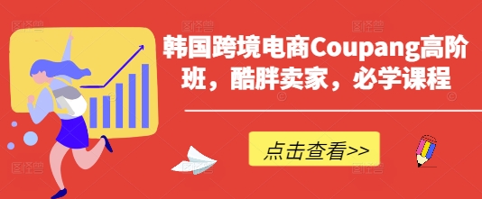 韩国跨境电商Coupang高阶班，酷胖卖家，必学课程-小何资源库