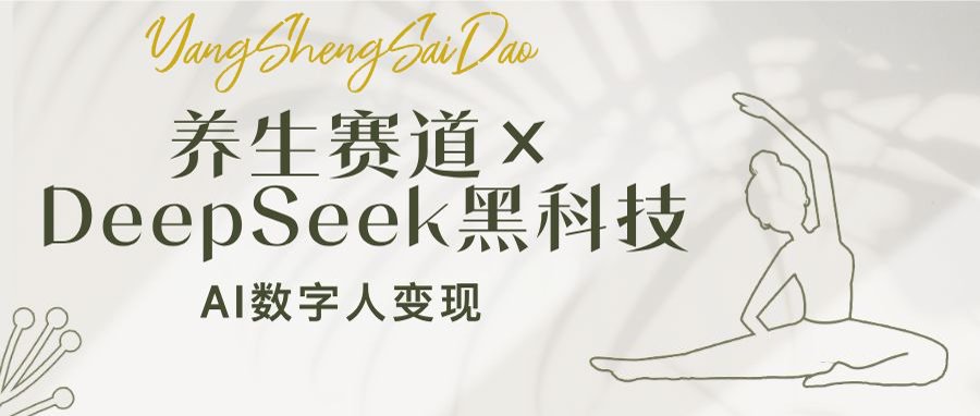 （14489期）养生赛道×DeepSeek黑科技：AI数字人变现，小白也能月入过万-小何资源库