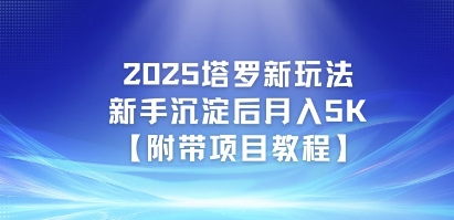 2025塔罗新玩法，新手沉淀后月入5K【附带项目教程】-小何资源库