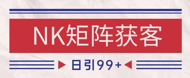 小红书某音NK赛道引流获客 自热矩阵日引200+【揭秘】-小何资源库
