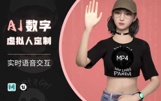 Ai数字人虚拟(智能体)实时语音交互特训营，​自行定制超写实角色AI数字人交互技术-小何资源库