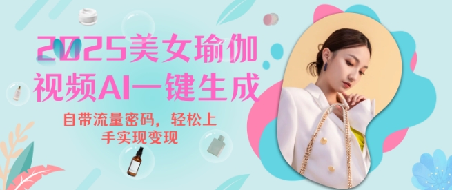 2025瑜伽美女视频，简单流量变现新玩法-小何资源库