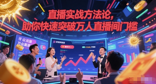 直播实战方法论，助你快速突破万人直播间门槛-小何资源库