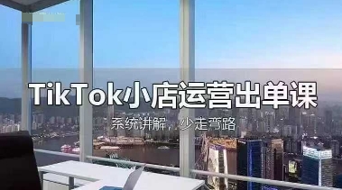 TikTok小店运营出单课，从开店选品、运营出单、发货回款，进行全流程讲解-小何资源库