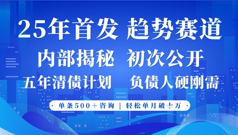 2025年首次公开，真正的事业型赛道，客咨不断，单月轻松破W-小何资源库