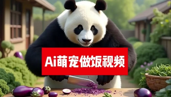 最新萌宠赛道，AI猫咪做饭视频，暴力变现日入500+，全流程拆解【揭秘】-小何资源库