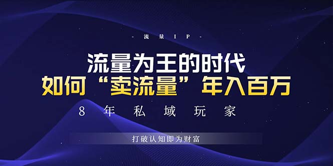 （13433期）未来如何通过“卖流量”年入百万，跨越一切周期绝对蓝海项目-小何资源库