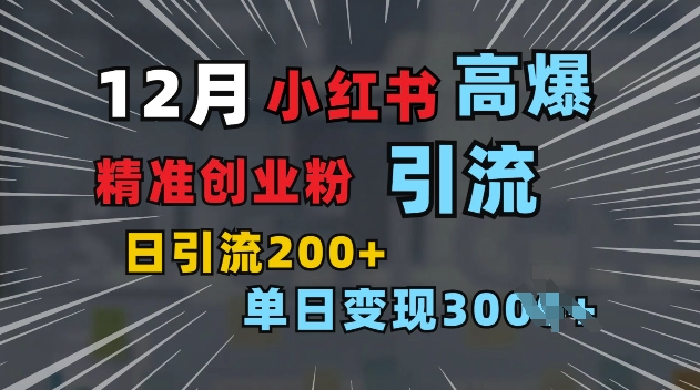 小红书一张图片“引爆”创业粉，单日+200+精准创业粉 可筛选付费意识创业粉【揭秘】-小何资源库
