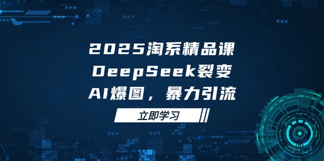 （14639期）2025 淘系精品课，DeepSeek 裂变，AI 爆图，暴力引流-小何资源库